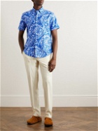 Polo Ralph Lauren - Button-Down Collar Paisley-Print Cotton Oxford Shirt - Blue