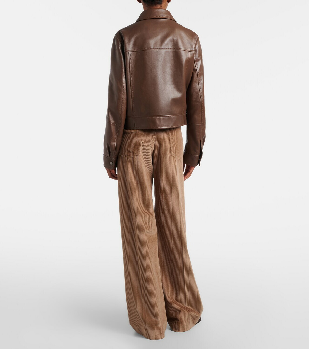 Brunello Cucinelli Monili cotton corduroy wide-leg pants