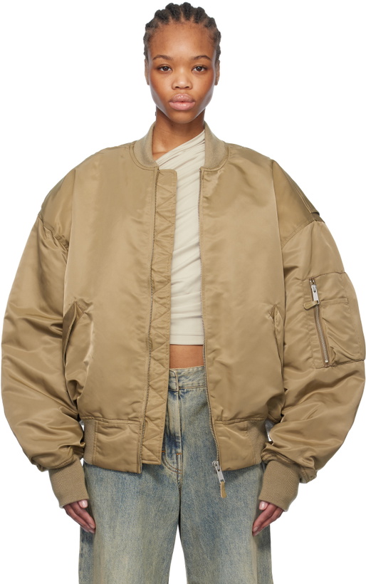 Photo: Entire Studios Khaki Broad Bomber Jacket
