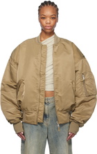 Entire Studios Khaki Broad Bomber Jacket