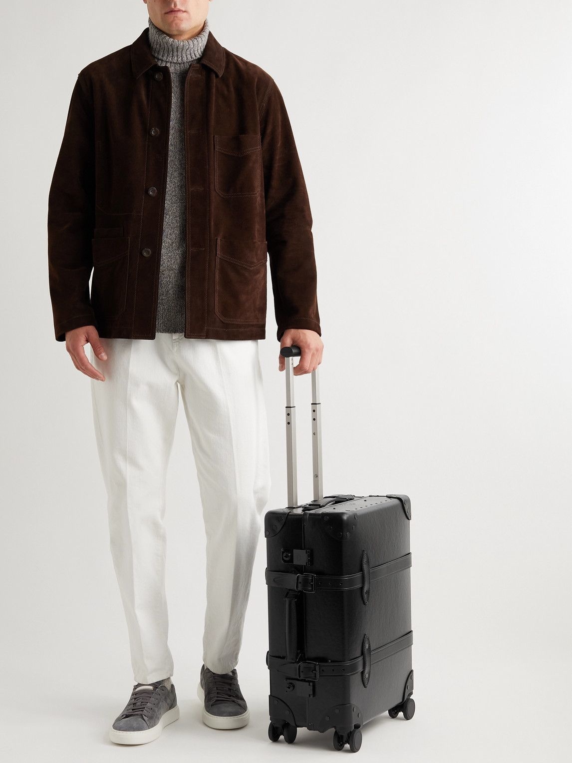 Globe-Trotter - Centenary Leather-Trimmed Carry-On Suitcase Globe-Trotter
