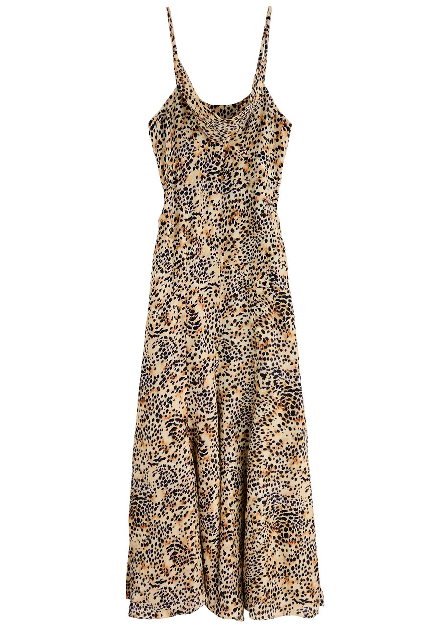 Isabel Marant Manelia Leopard-print Maxi Slip Dress Multi Floral Isabel  Marant