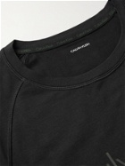 CALVIN KLEIN UNDERWEAR - Logo-Print Stretch Cotton-Jersey and Checked Cotton-Blend Flannel Pyjama Set - Green - S
