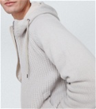 Herno Ribbed-knit hooded wool jacket
