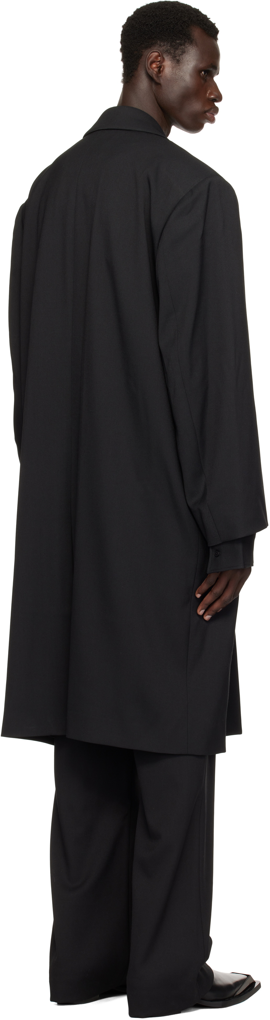 Entire Studios Black Single Breasted Coat