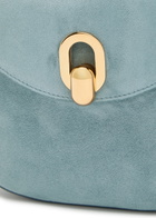 Savette Tondo Small Suede Shoulder bag - Denim - One Size