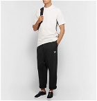 Y-3 - Sashiko Wide-Leg Loopback Cotton-Jersey Sweatpants - Black