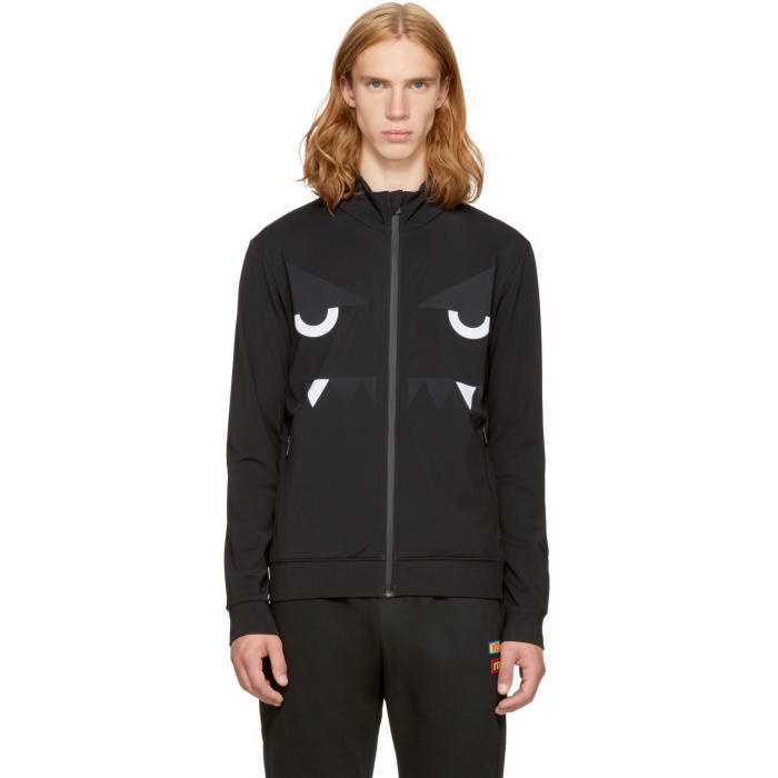 Photo: Fendi Black Bag Bugs Track Jacket