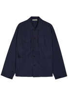 Ymc Chest Patch Pocket Cotton Shirt Blue
