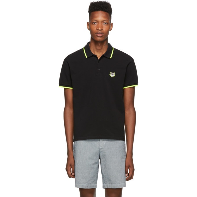 Photo: Kenzo Black High Summer Limited Edition Tiger Fitted Polo