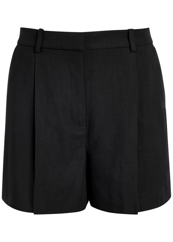 Photo: Anine Bing Trent Woven Shorts Black