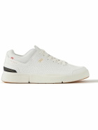 ON - Roger Federer The Roger Centre Court Perforated Vegan Leather and Mesh Tennis Sneakers - White