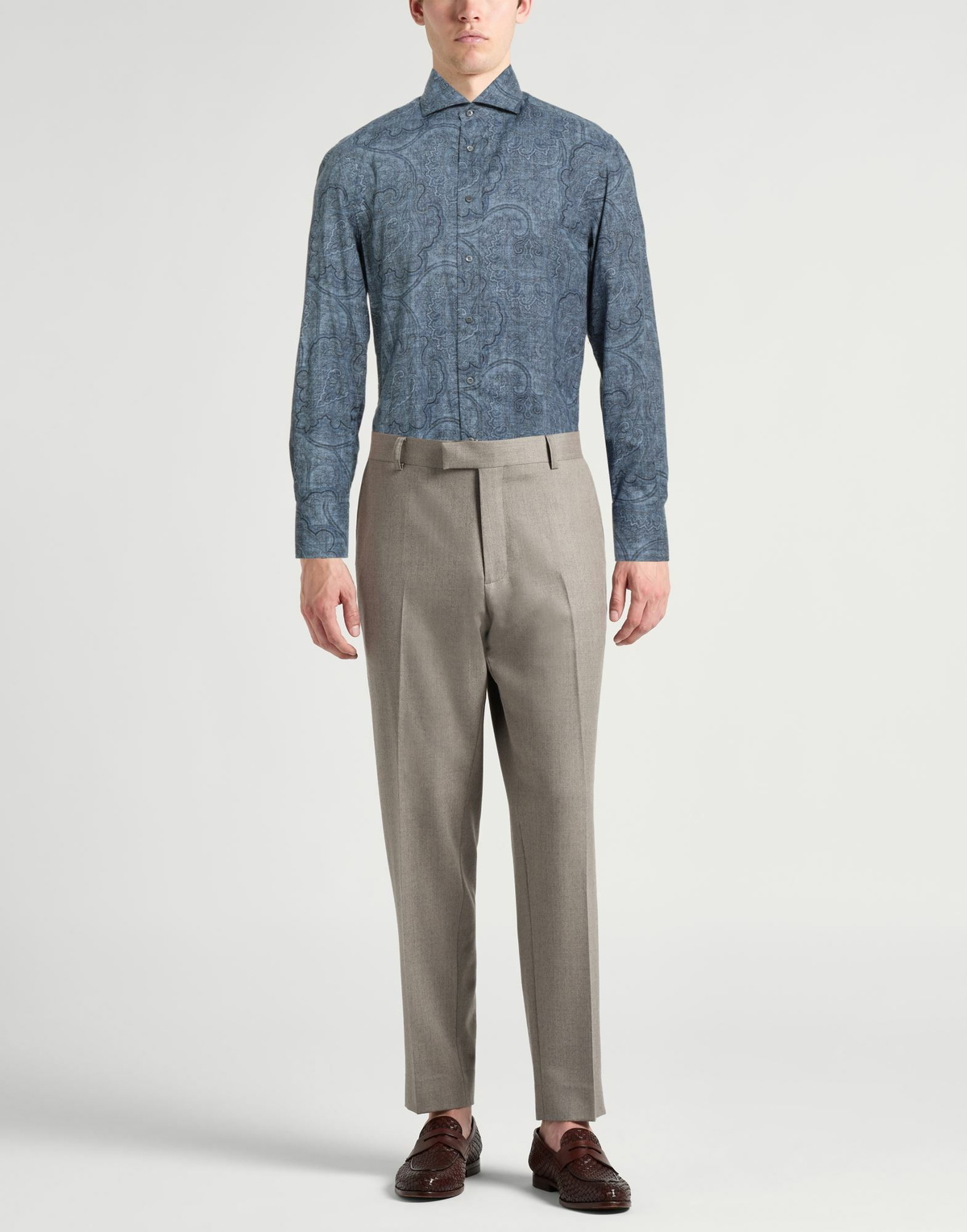 Brunello Cucinelli Mens Shirt in Blue