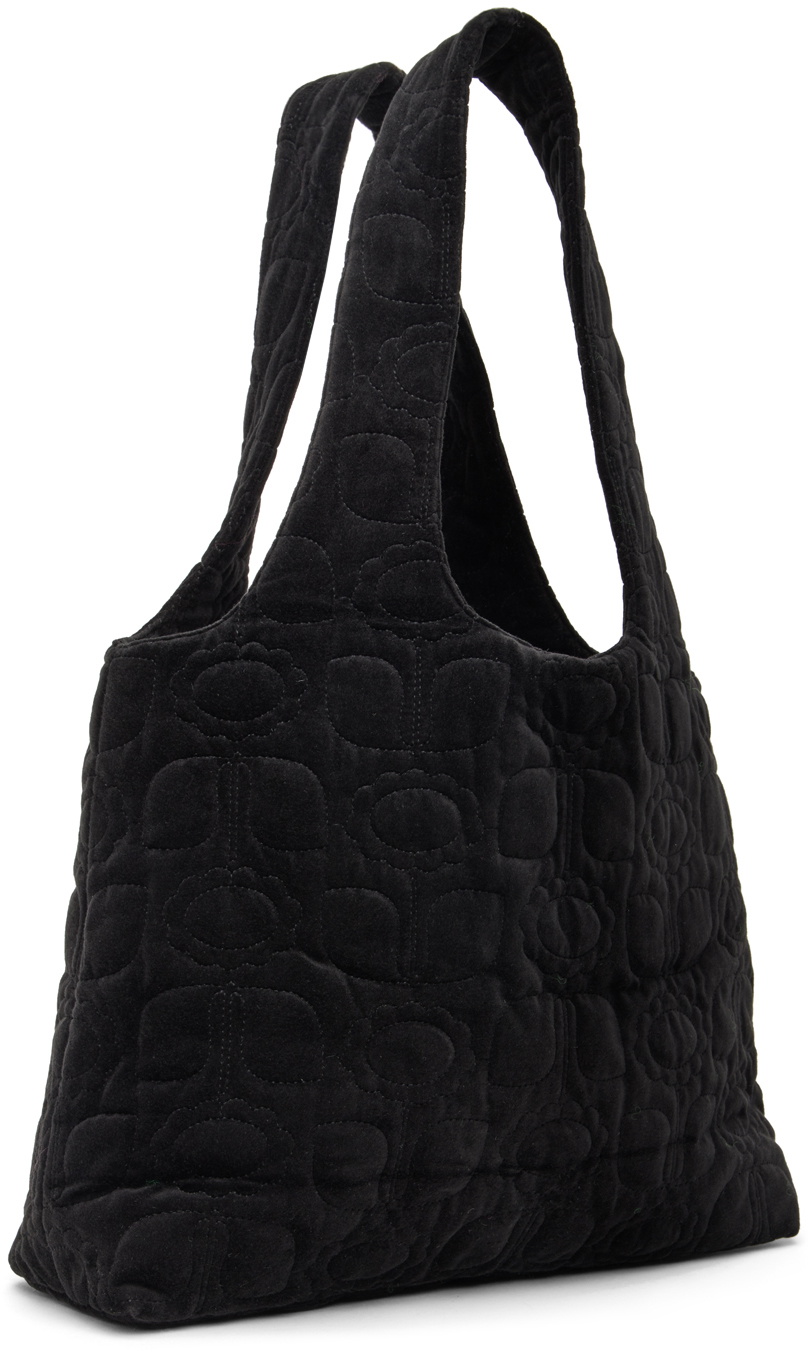 Anna Sui SSENSE Exclusive Black Daisies Tote