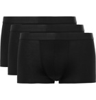 CDLP - Short Three-Pack Stretch-Lyocell Boxer Briefs - Black