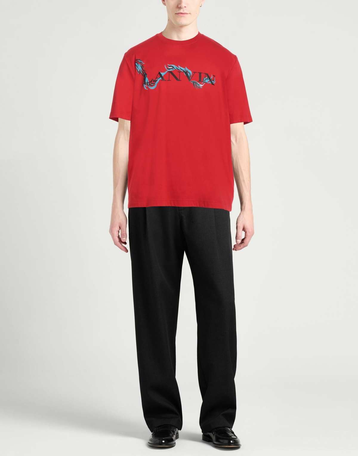 Lanvin Mens T-shirt in Red