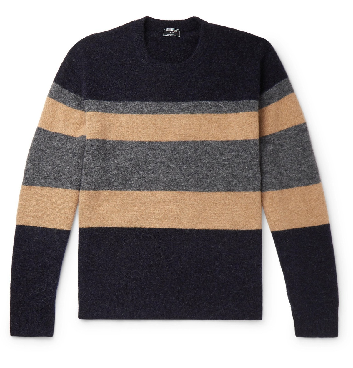 Todd Snyder - Colour-Block Knitted Sweater - Blue