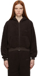 SKIMS Brown Teddy Hoodie