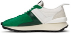 Lanvin Green Suede Bumpr Sneakers