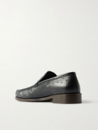 Acne Studios - Boafer Embellished Leather Loafers - Black