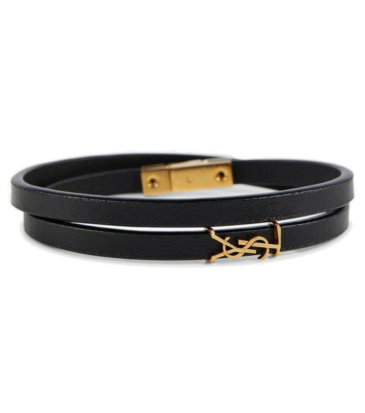 Saint Laurent - YSL logo leather bracelet Saint Laurent Saint Laurent - YSL logo leather bracelet Saint Laurent