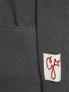 GOLDEN GOOSE - Logo Cotton Knit Cardigan