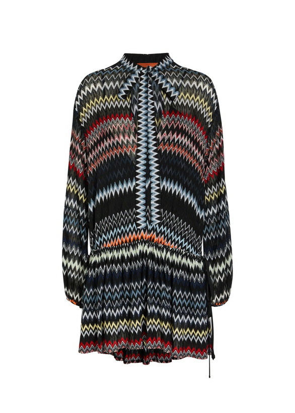 Photo: Missoni Chevron Fine-knit Mini Dress Multicoloured