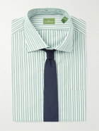 Sid Mashburn - Striped Cotton-Poplin Shirt - Green