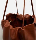 Loro Piana Bale Softy Small leather bucket bag