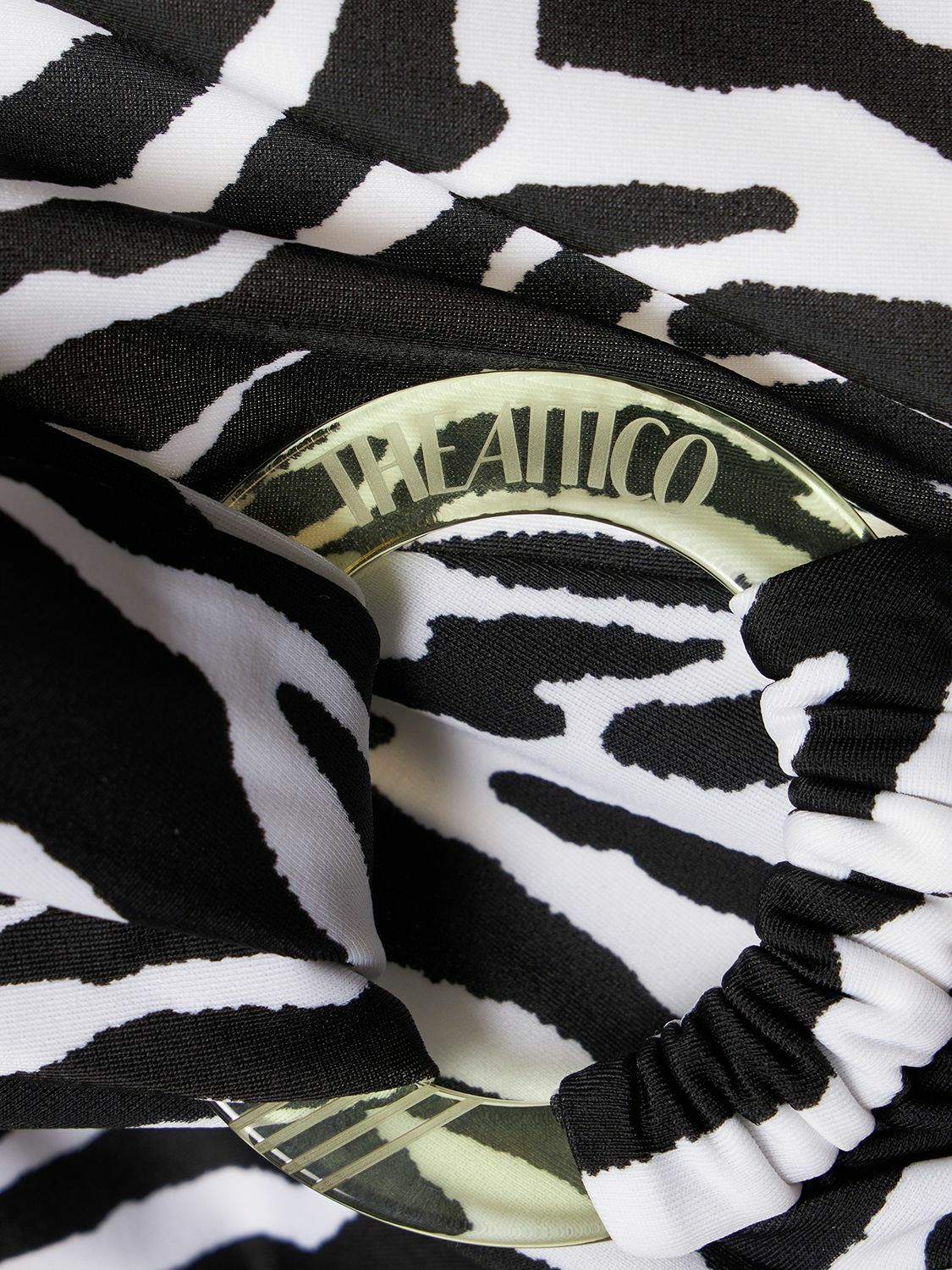 VIP【関税送料無料】希少 THE ATTICO ZEBRA PRINT T-SHIRT The Attico zebra-print Cotton Shirt | Brown | FARFETCH