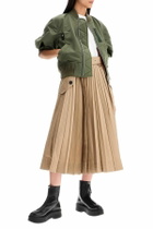 SACAI short-sleeved bomber Khaki