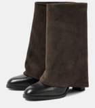 See By Chloé Melia 90 leather and suede boots