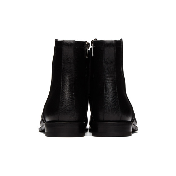 Salvatore Ferragamo Black Spider Chelsea Boots Salvatore  display picture 2