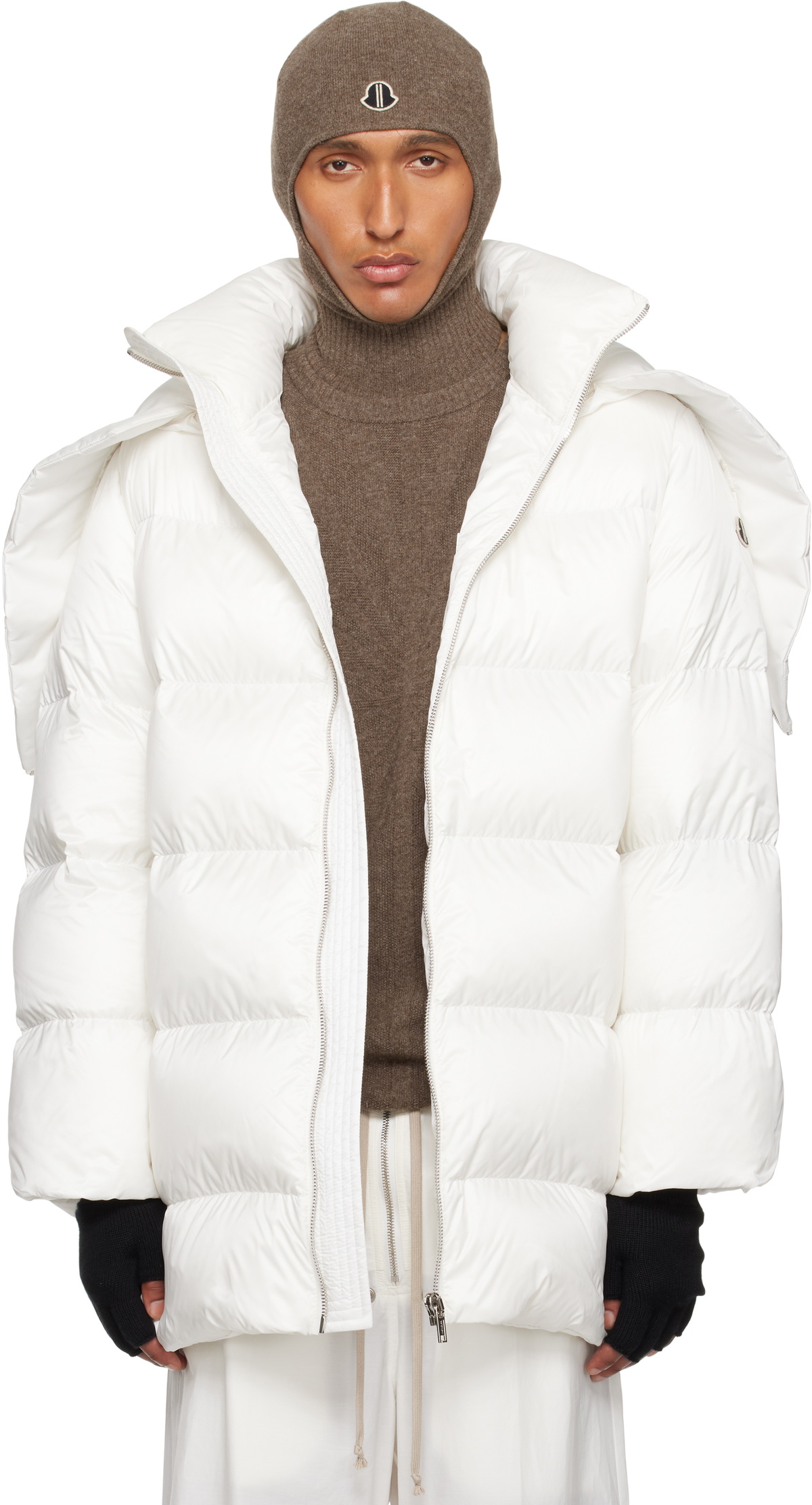 【RICK OWENS】 メガペンタ フライトベスト ホワイト X MONCLER Moncler x Rick Owens メンズ メガペンタ フライトベスト の