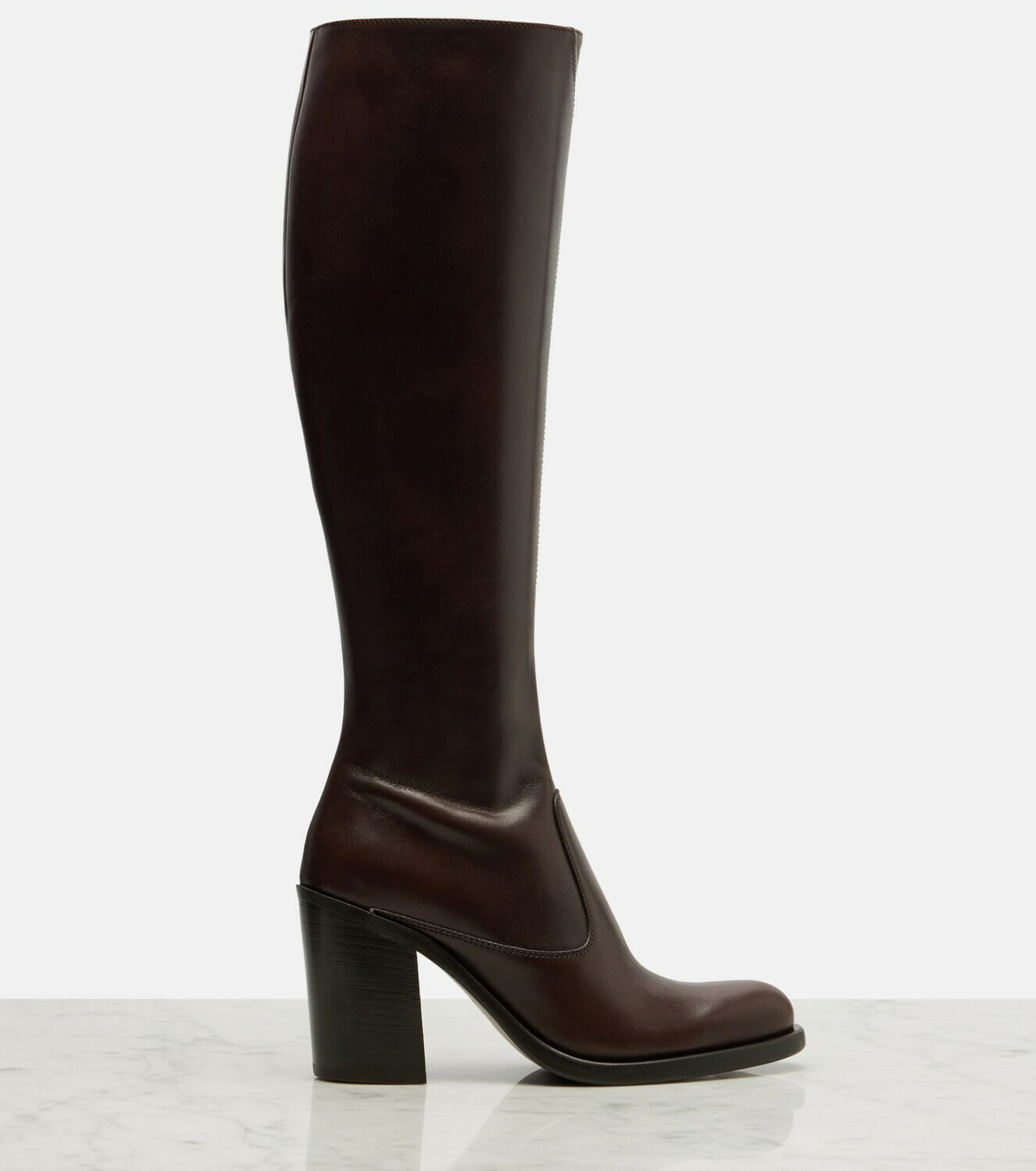 Chloé Leather knee-high boots