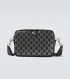 Gucci GG leather-trimmed shoulder bag