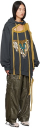 Andersson Bell Navy Ottolinger Edition Deconstructed Hoodie
