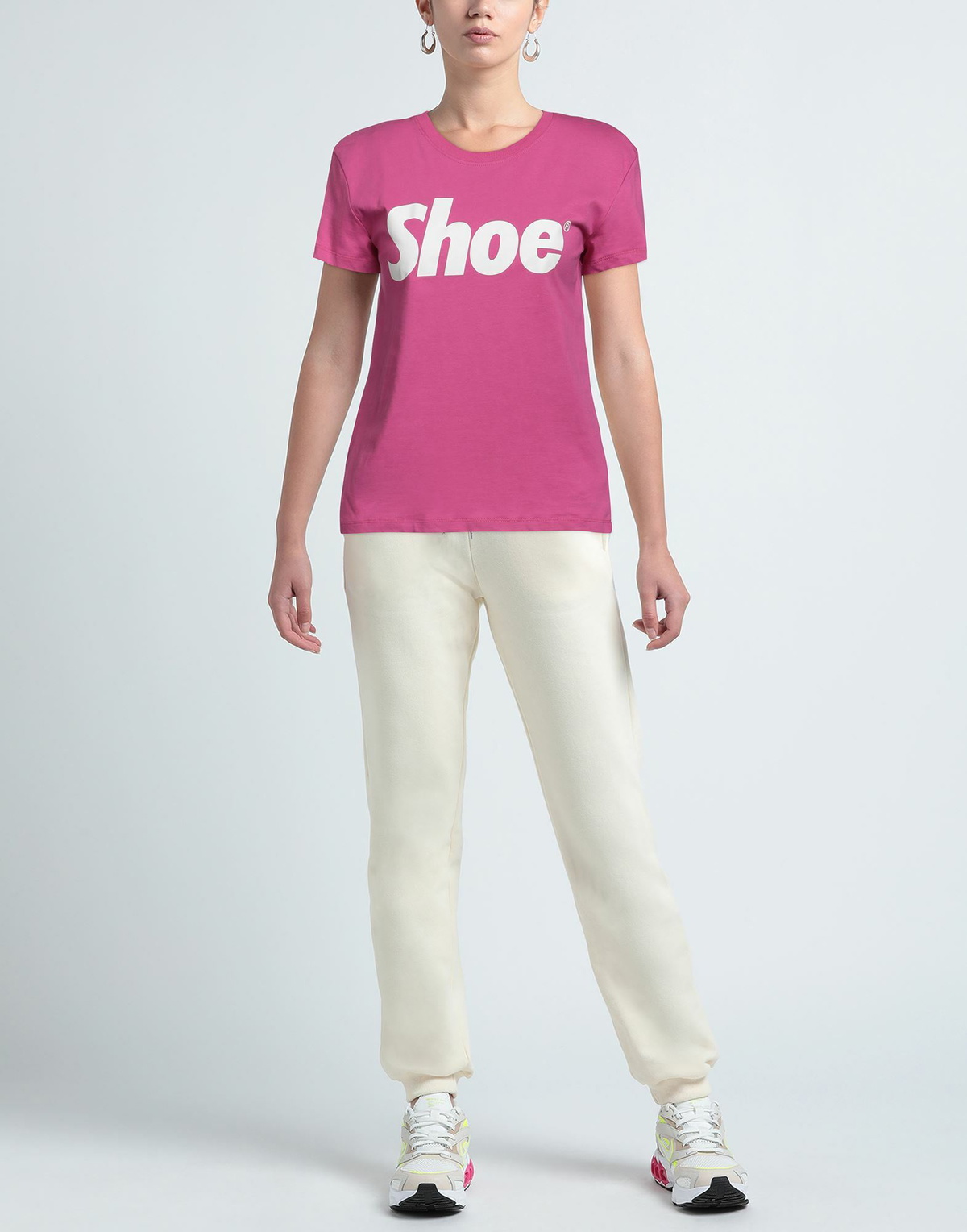 Shoe Womens T-shirt Fuchsia