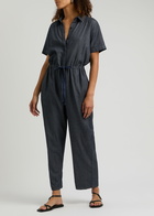 Eileen Fisher Chambray Jumpsuit Denim