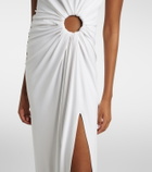 Sportmax Saletta cutout crêpe jersey maxi dress
