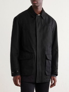 TOM FORD - Suede-Trimmed Cotton-Blend Twill Jacket - Black