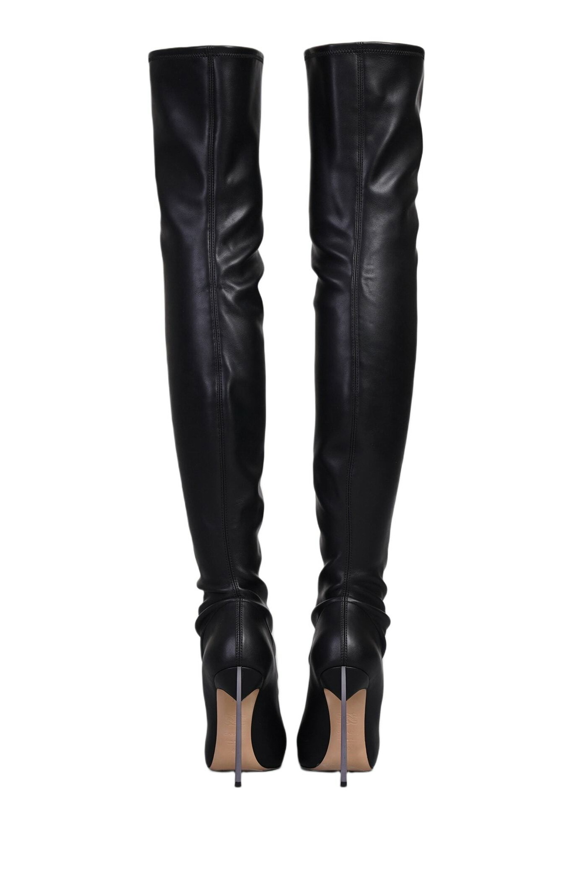 Casadei Blade High Heels Boots In Black Leather