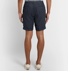 120% - Linen Shorts - Blue