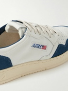 Autry - Medalist Suede-Trimmed Leather Sneakers - White