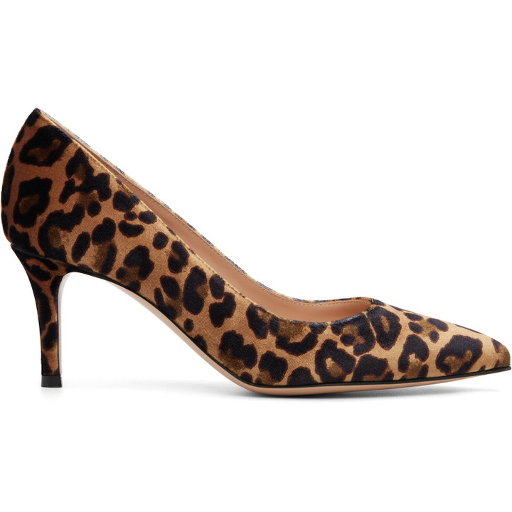 Photo: Gianvito Rossi Brown Gianvito 70 Heels