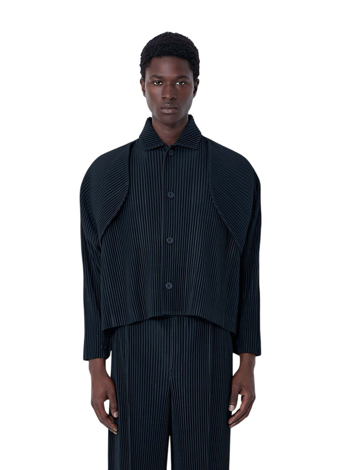 Homme Plissé Issey Miyake Gray Vase Coat Homme Plisse Issey Miyake