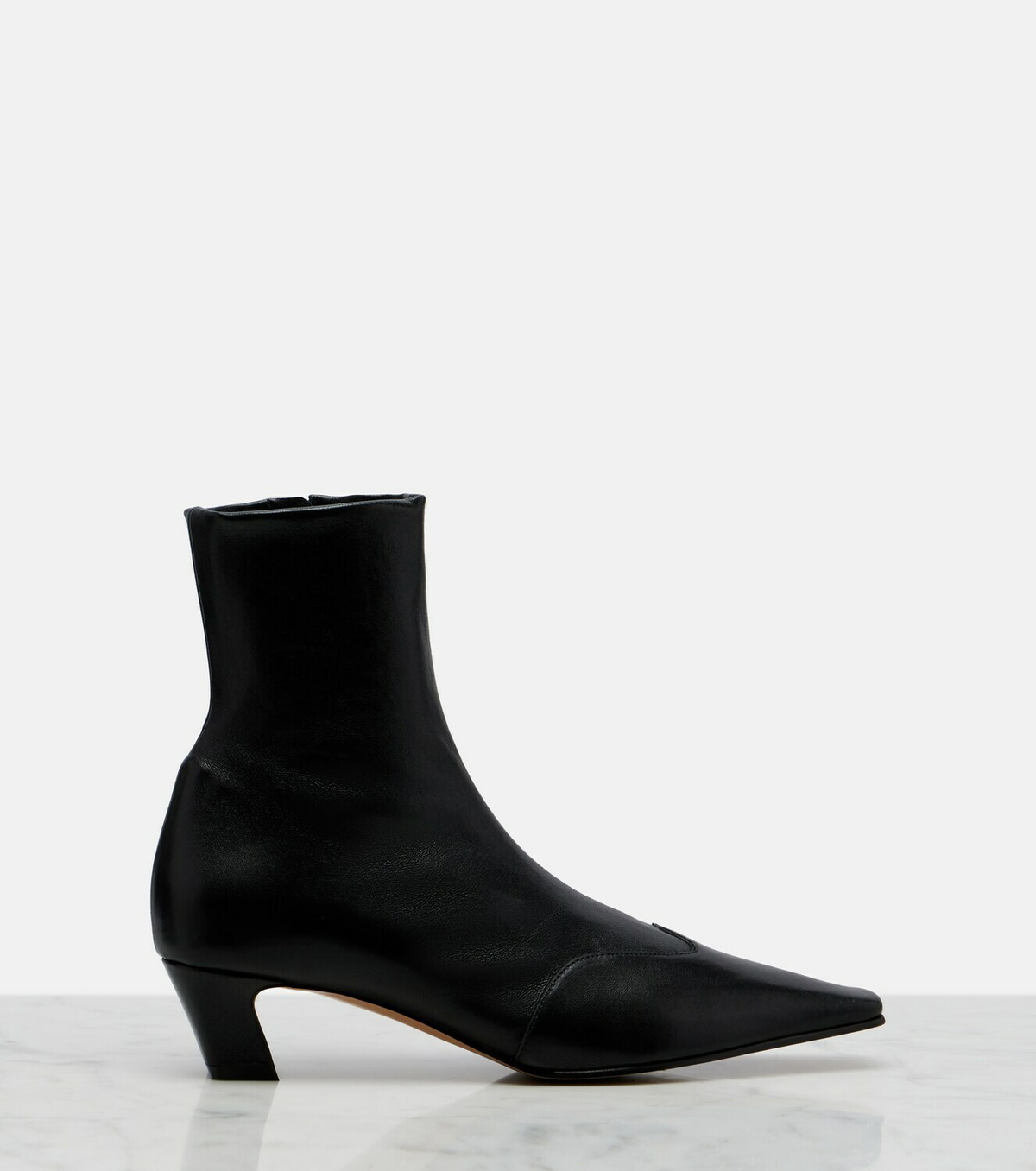 Khaite Nevada leather ankle boots