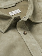 Brunello Cucinelli - Suede Shirt Jacket - Green