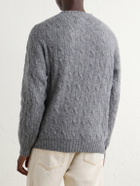 Barbour - Cable-Knit Wool Sweater - Gray