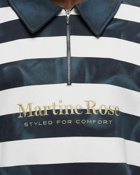 Martine Rose Zip Up Polo Blue/White - Mens - Half Zips